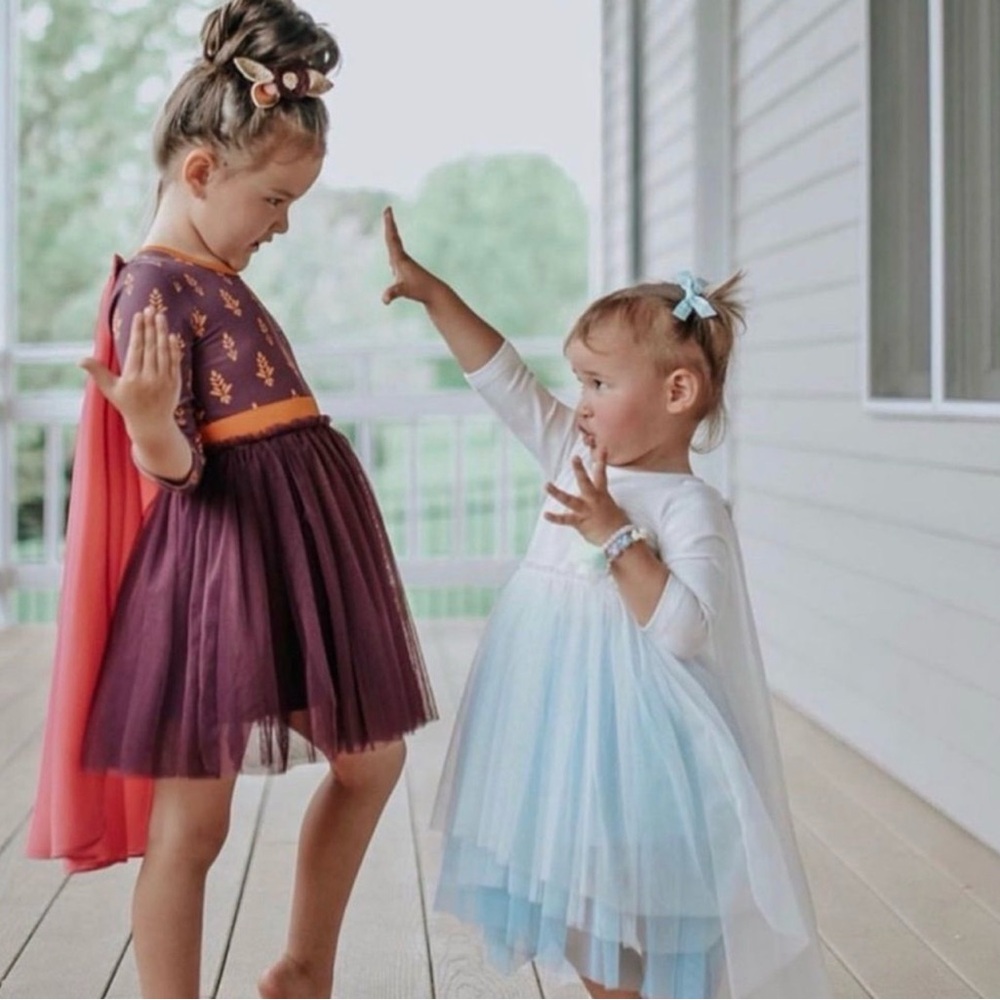 Girls' Frozen Dress with Cape by Taylor Joelle